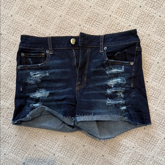 Distressed Denim Mini Short - Picture 1 of 3